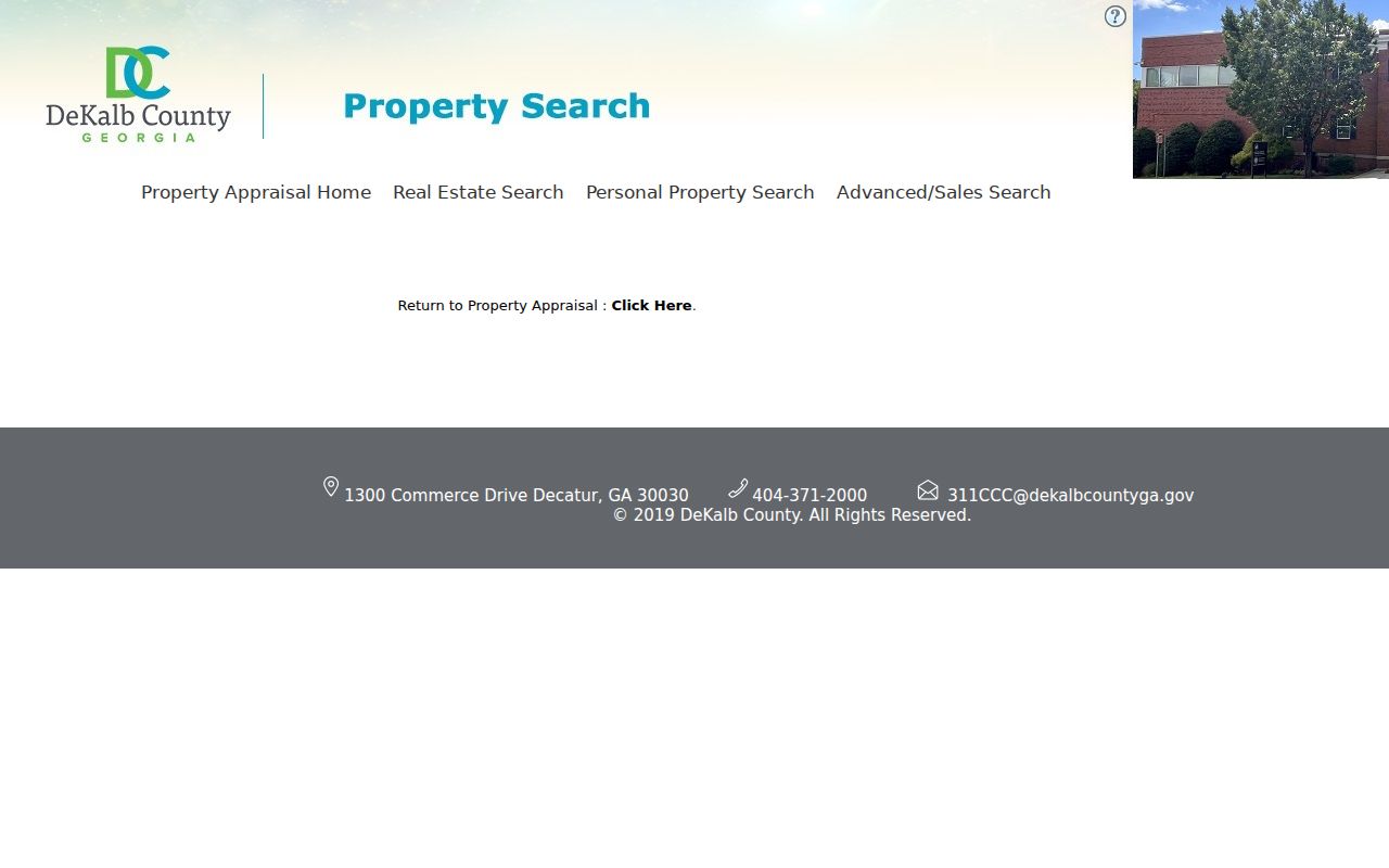 DeKalb Property Appraisal Search used for Dunwoody resident records